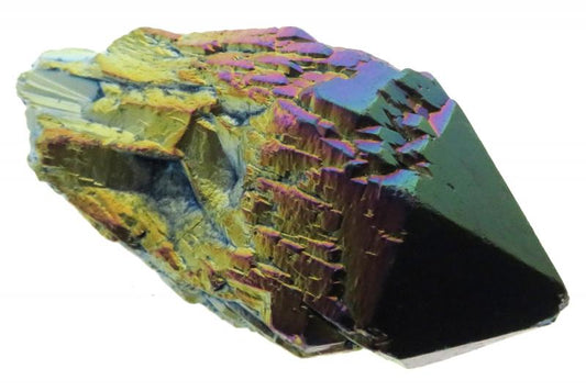 Elestial Titanium Aura Quartz Gemstone Point 02