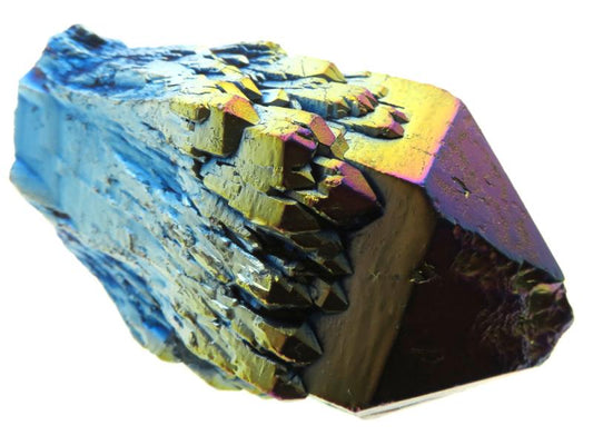 Elestial Titanium Aura Quartz Gemstone Point 04