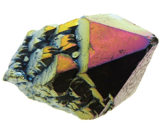 Elestial Titanium Aura Quartz Gemstone Point 06