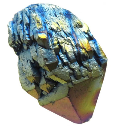 Elestial Titanium Aura Quartz Gemstone Point 06