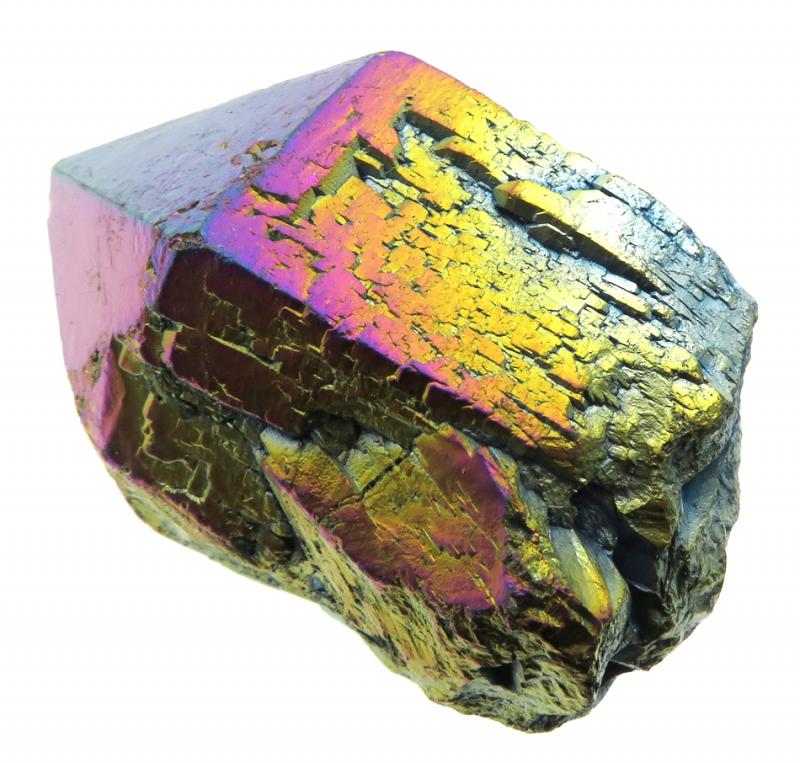 Elestial Titanium Aura Quartz Gemstone Point 08
