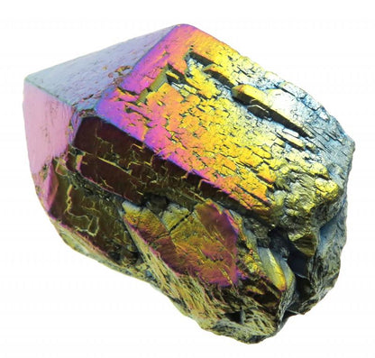 Elestial Titanium Aura Quartz Gemstone Point 08