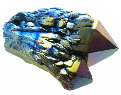 Elestial Titanium Aura Quartz Gemstone Point 10