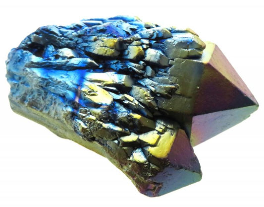 Elestial Titanium Aura Quartz Gemstone Point 10