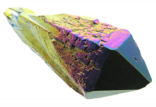 Elestial Titanium Aura Quartz Gemstone Point 12