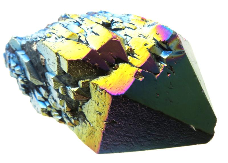 Elestial Titanium Aura Quartz Gemstone Point 13