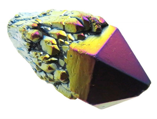 Elestial Titanium Aura Quartz Gemstone Point 14