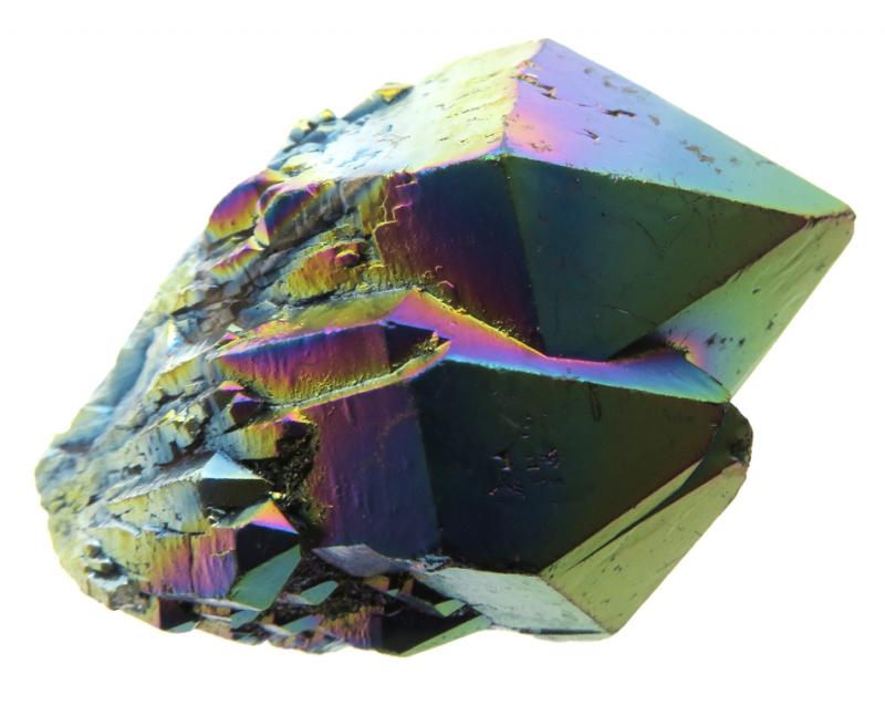Elestial Titanium Aura Quartz Gemstone Point 15