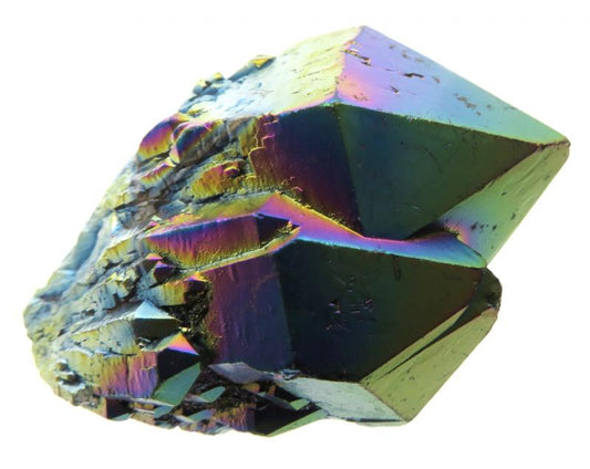 Elestial Titanium Aura Quartz Gemstone Point 15