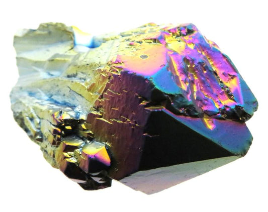 Elestial Titanium Aura Quartz Gemstone Point 17