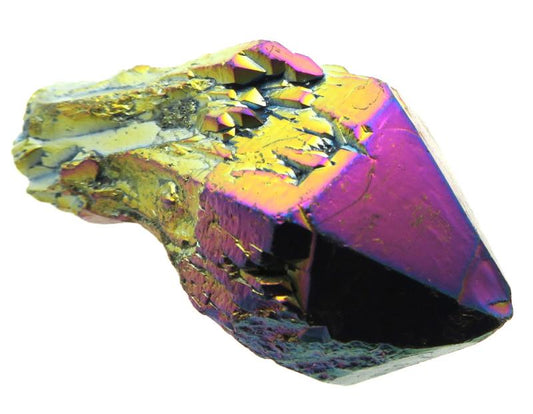 Elestial Titanium Aura Quartz Gemstone Point 20