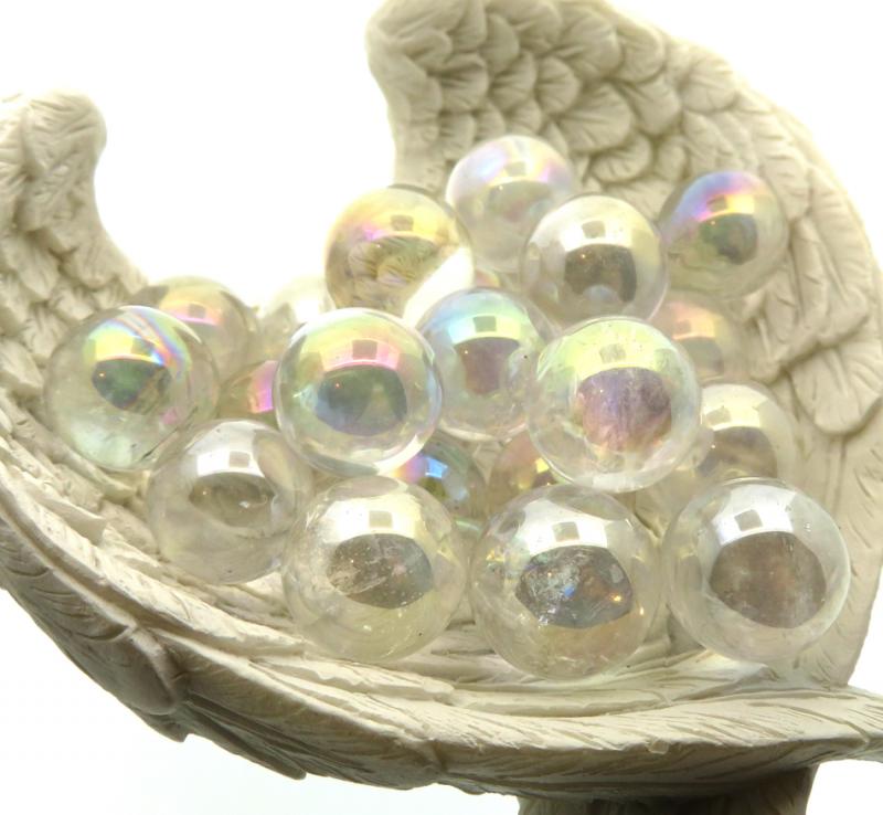 Angel Aura Quartz Gemstone Sphere 18mm to 20mm