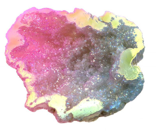 Pixie Aura Quartz Geode Half 04