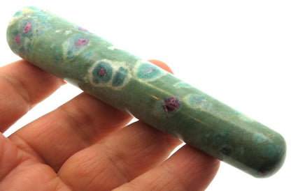 Large Ruby in Fuchsite Massage Wand 01