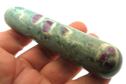 Large Ruby in Fuchsite Massage Wand 02