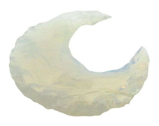 Hand Knapped Opalite Moon