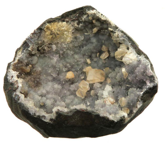 Amethyst and Calcite Specimen 08