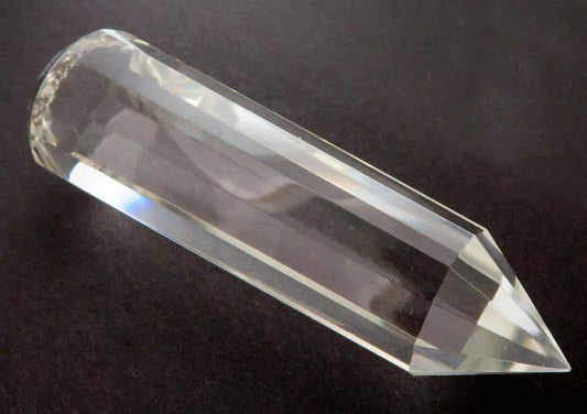 Chunky 80mm Long Clear Quartz Gemstone Massage Wand