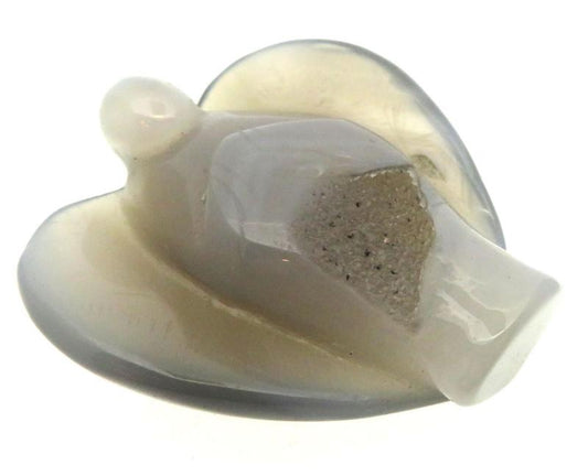 Druzy Agate Laying Carved Gemstone Angel 02
