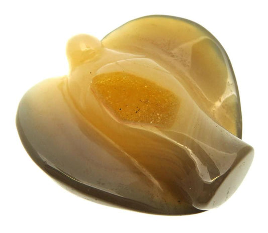 Druzy Agate Laying Carved Gemstone Angel 03