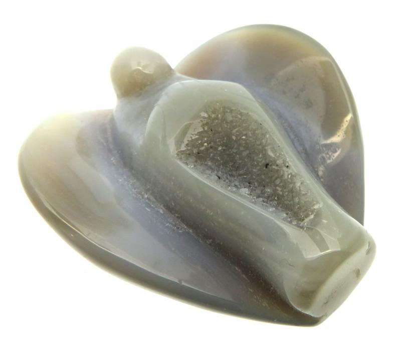 Druzy Agate Laying Carved Gemstone Angel 04