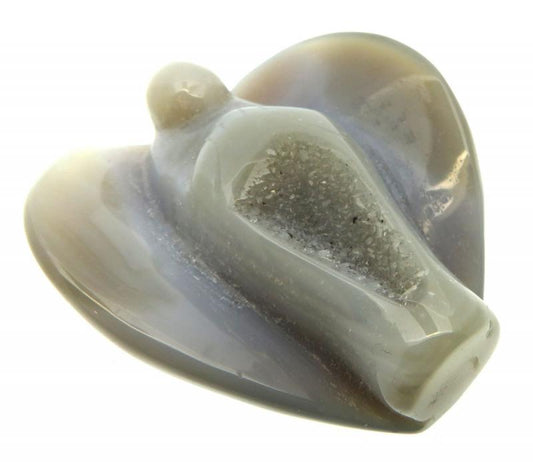 Druzy Agate Laying Carved Gemstone Angel 04