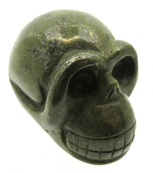 Tintagel Serpentine Carved Gemstone Skull
