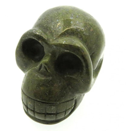 Tintagel Serpentine Carved Gemstone Skull