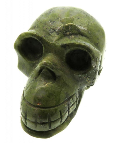Tintagel Serpentine Long Carved Gemstone Skull