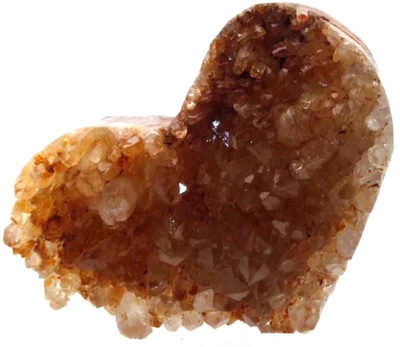 Natural Quartz Gemstone Cluster Heart Specimen 12