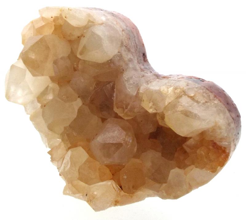 Natural Quartz Gemstone Cluster Heart Specimen 13