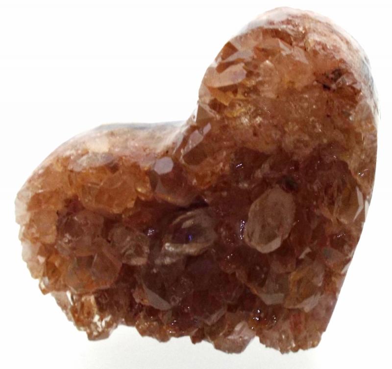 Natural Quartz Gemstone Cluster Heart Specimen 14