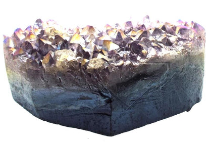 Amethyst Aura Gemstone Cluster Heart Specimen 08