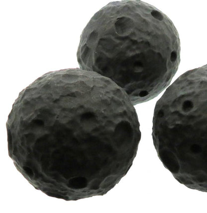 2 inch Diameter Carved Black Obsidian Moon Sphere