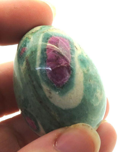 Ruby in Fuchsite Gemstone Carved Egg 05