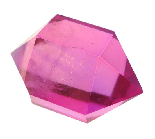 Rose Aura Quartz Double Terminated Point 02
