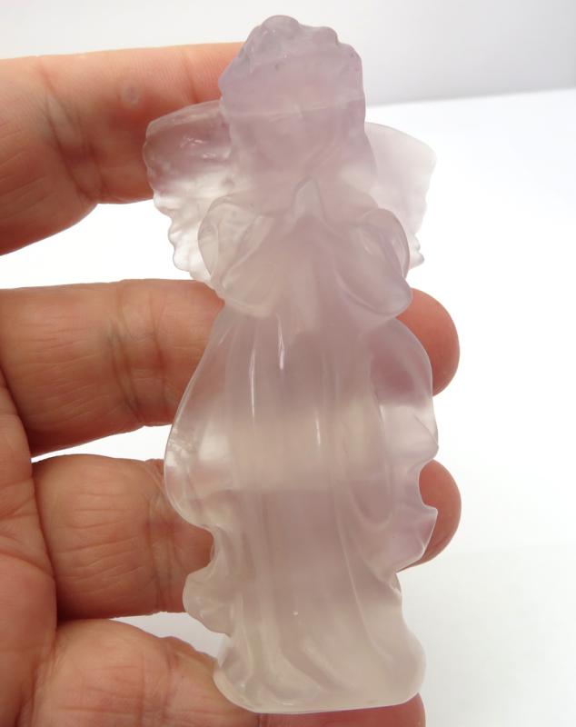 Fluorite Gemstone Carved Angel 01