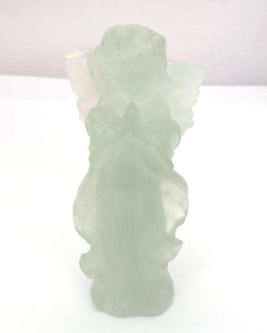 Fluorite Gemstone Carved Angel 02