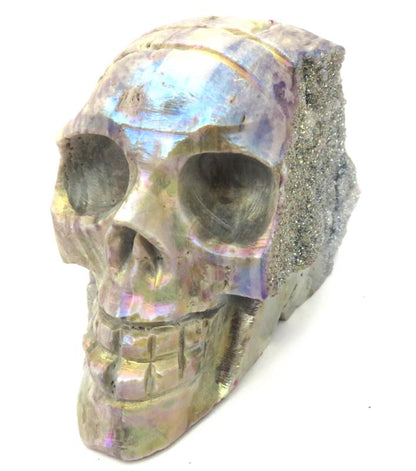 Druzy Agate Aura Skull 03