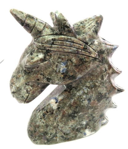 Yooperlite Firestone Carved Gemstone Unicorn