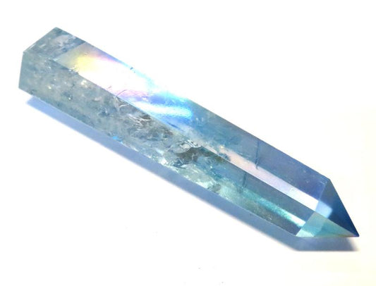 Aqua Aura Quartz Gemstone Tower 02