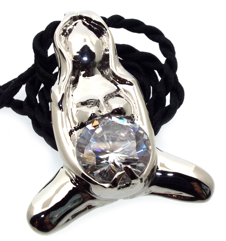 Gaia Mother Earth Goddess Pendant with Swarovski Crystal