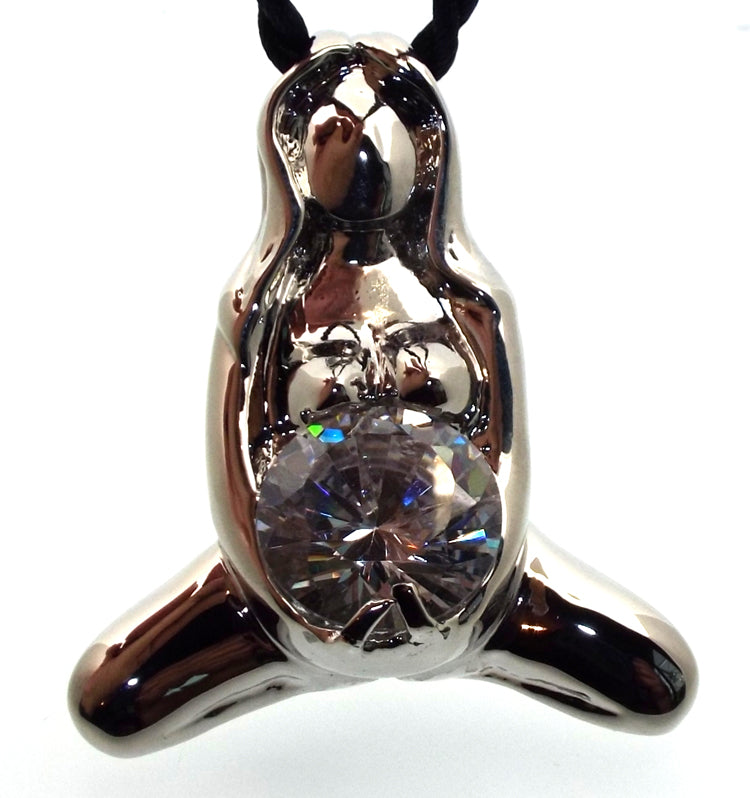 Gaia Mother Earth Goddess Pendant with Swarovski Crystal