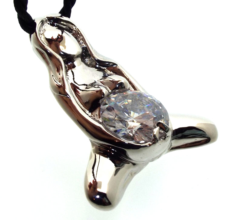 Gaia Mother Earth Goddess Pendant with Swarovski Crystal