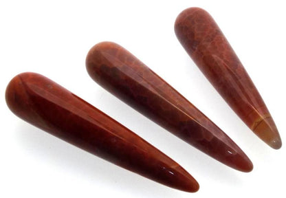 Fire Agate 75mm Gemstone Wand