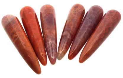 Fire Agate 75mm Gemstone Wand