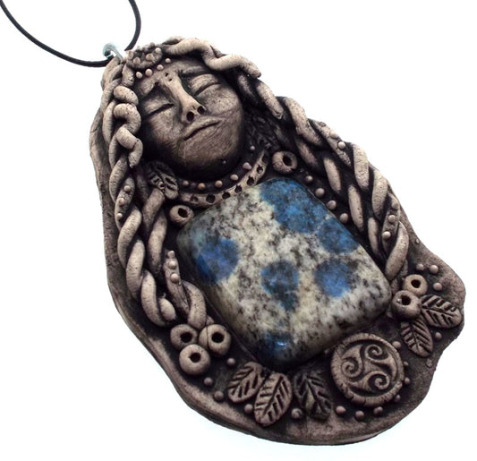 Ceramic Goddess with K2 Wall Art 40