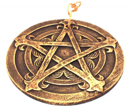 Round Pentacle Ceramic Plaque