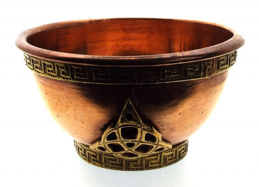 Copper Triquetra Altar Bowl