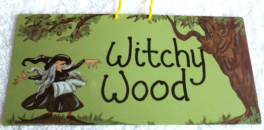 Witchy Hanging Sign Witchy Wood